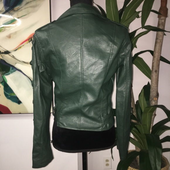 Edgy Vegan Leather Jacket - Picture 4 of 4